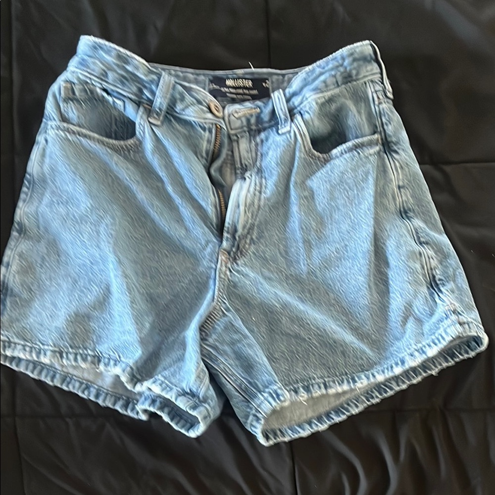 Hollister Women's Blue Denim Shorts